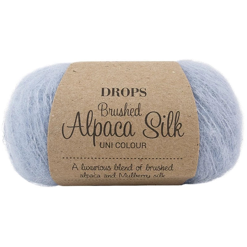 Drops Brushed Alpaca Silk - Bleu cobalt