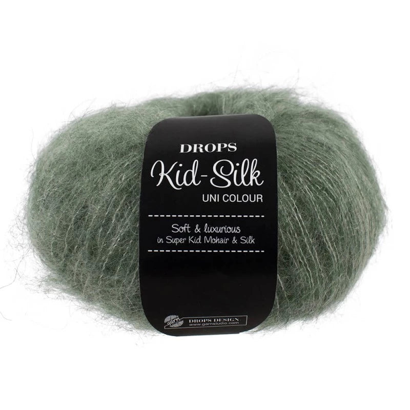 Drops Kid Silk - Vert sauge