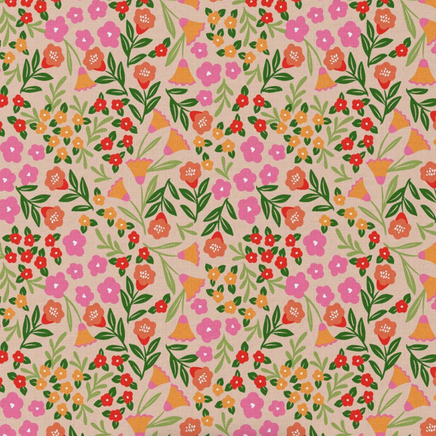 Popeline de coton - imprimée martine