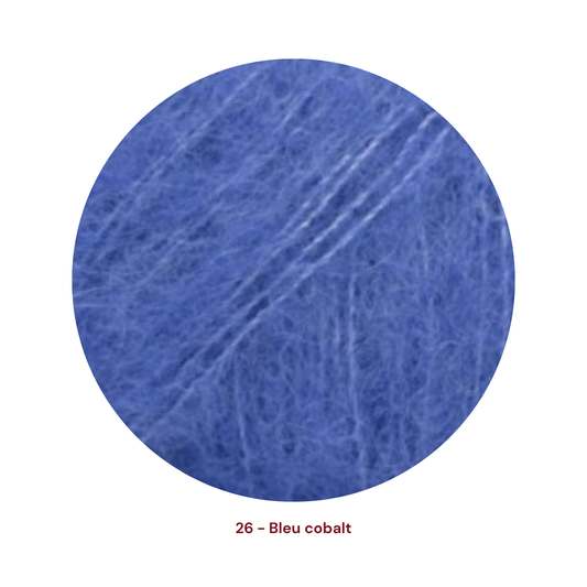 Drops Brushed Alpaca Silk - 26 Bleu cobalt