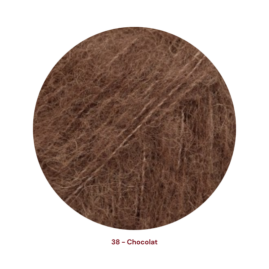 Drops Brushed Alpaca Silk - 38 Chocolat