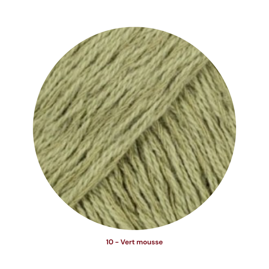 Drops Belle - 10 Vert mousse