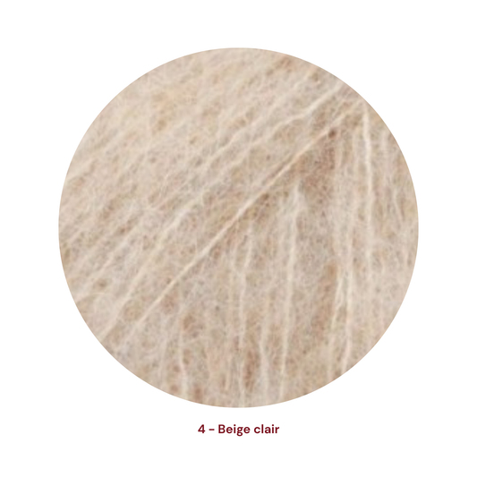 Drops Brushed Alpaca Silk - 04 Beige clair