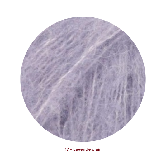 Drops Brushed Alpaca Silk - 17 Lavende clair
