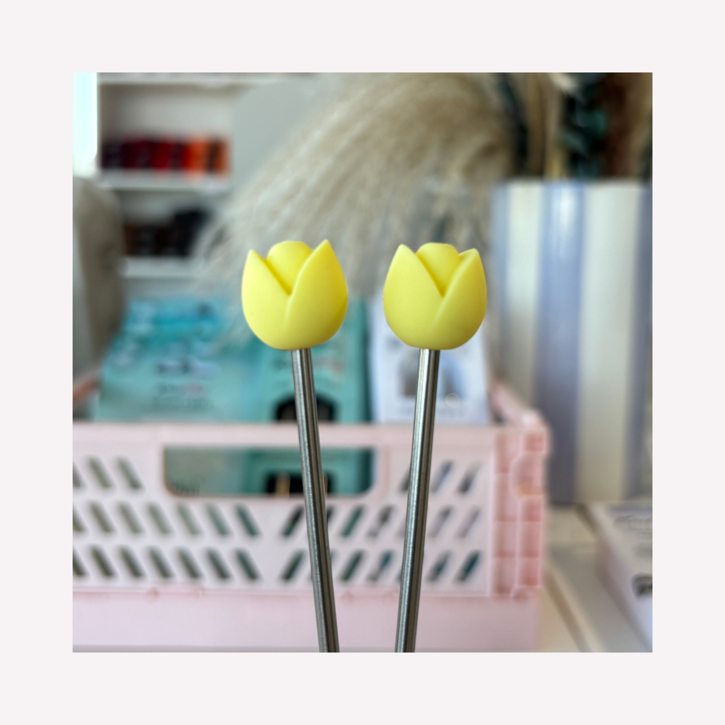 Embout d'aiguille - Tulipe jaune