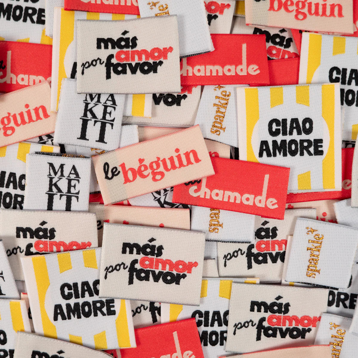 Assortiment étiquettes à coudre "La aventura"- Ikatee