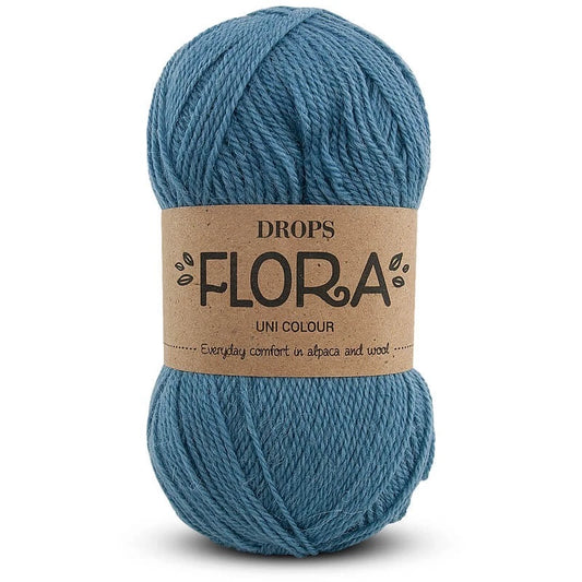 Drops Flora - Bleu jean