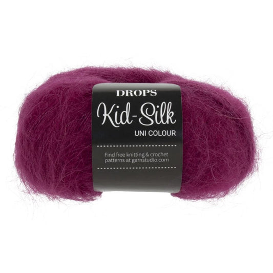 Drops Kid Silk - Rose foncé