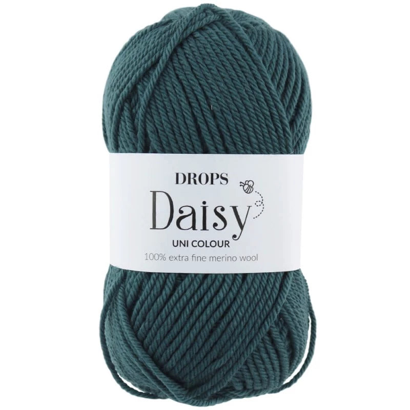 Drops Daisy - Bleu vert foncé