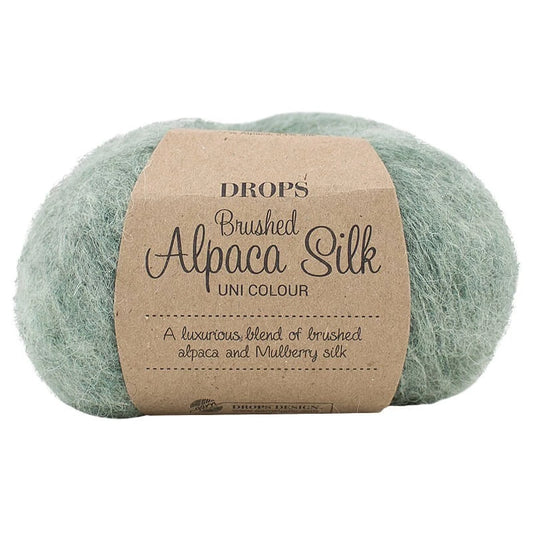Drops Brushed Alpaca Silk - Vert sauge