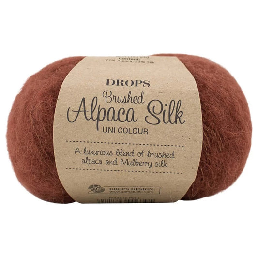 Drops Brushed Alpaca Silk - Rouille