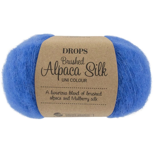 Drops Brushed Alpaca Silk - Bleu cobalt
