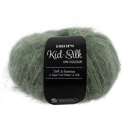 Drops Kid Silk - Vert sauge