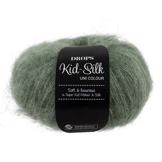 Drops Kid Silk - Vert sauge