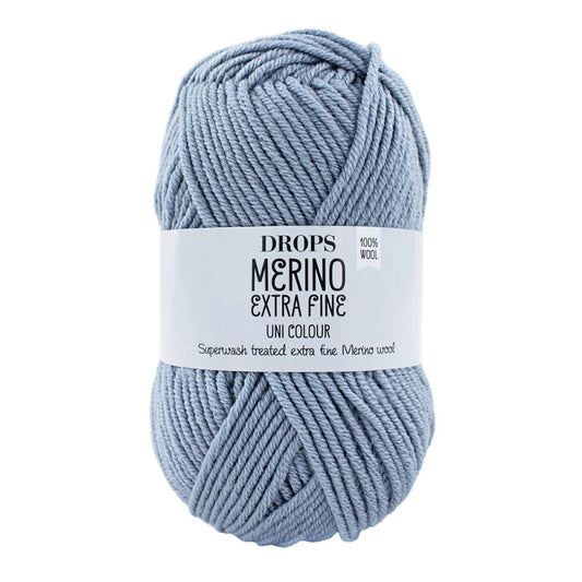 Drops Merino Extra Fine - Bleu brouillard