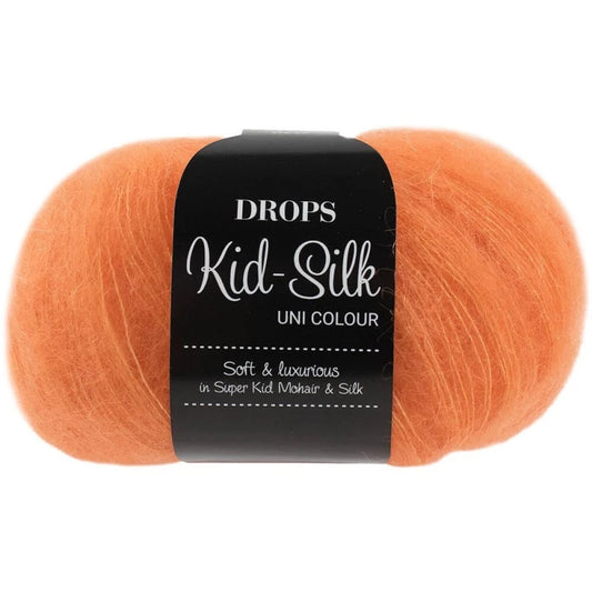Drops Kid Silk - Orange électrique