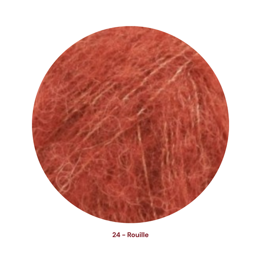 Drops Brushed Alpaca Silk - 24 Rouille