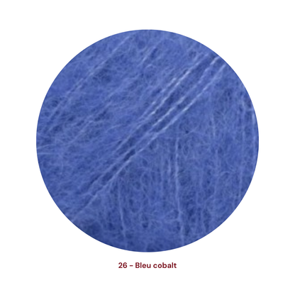 Drops Brushed Alpaca Silk - Bleu cobalt