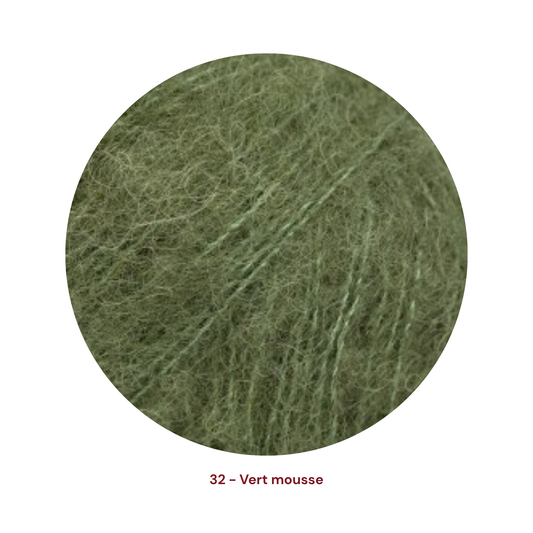 Drops Brushed Alpaca Silk - 32 Vert mousse