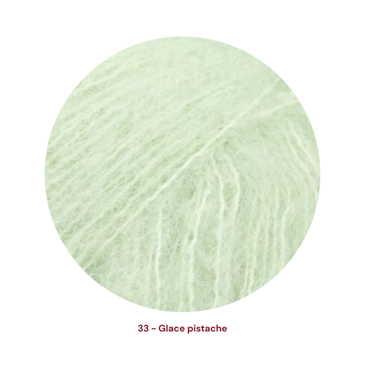 Drops Brushed Alpaca Silk - 33 Glace pistache