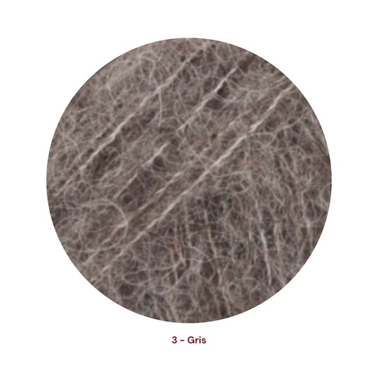 Drops Brushed Alpaca Silk - 03 Gris