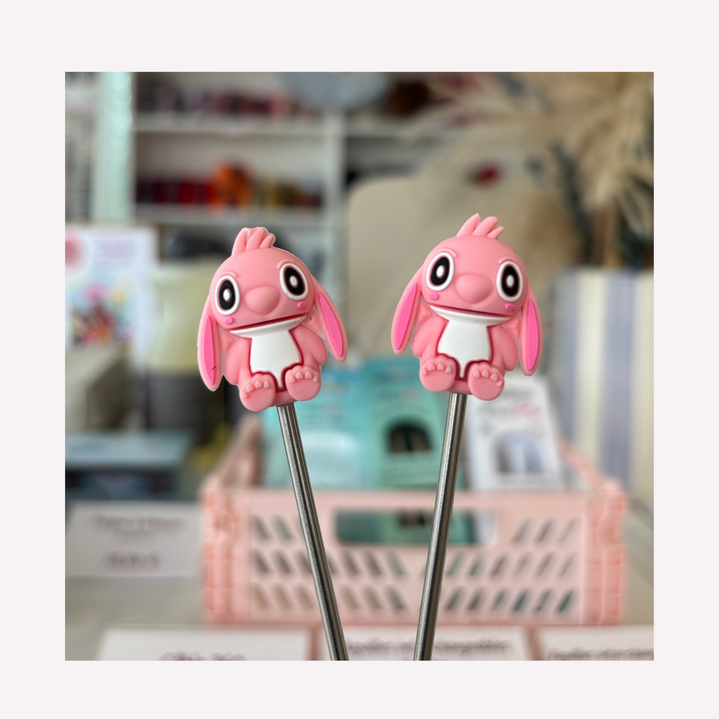 Embout d'aiguille - Stitch rose