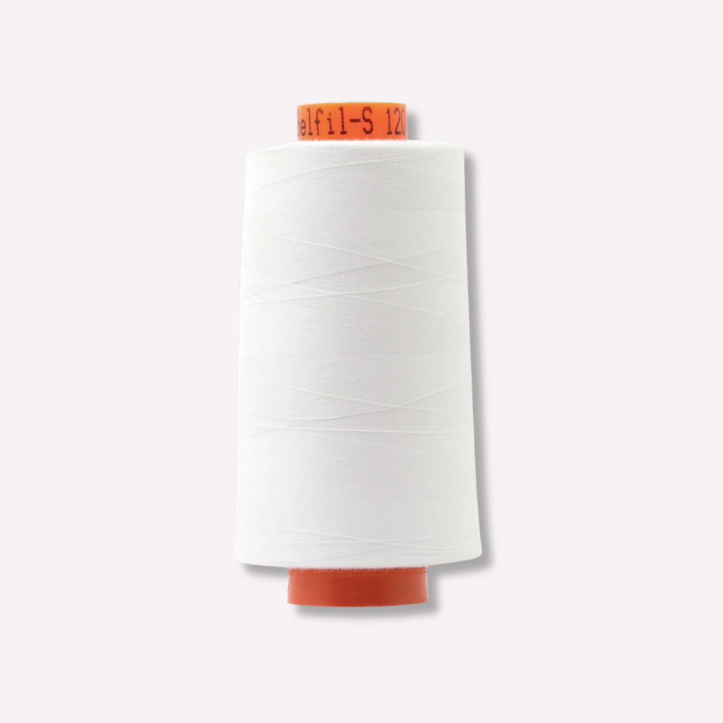 Cône de surjeteuse polyester blanc - 5000m