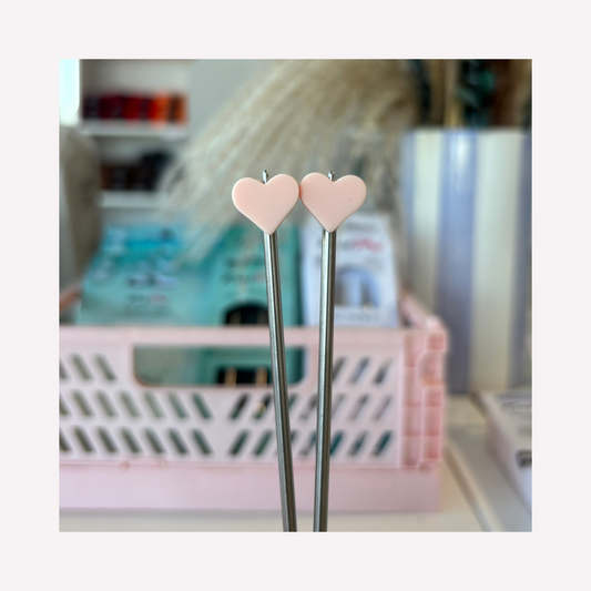Embout d'aiguille - Coeurs roses