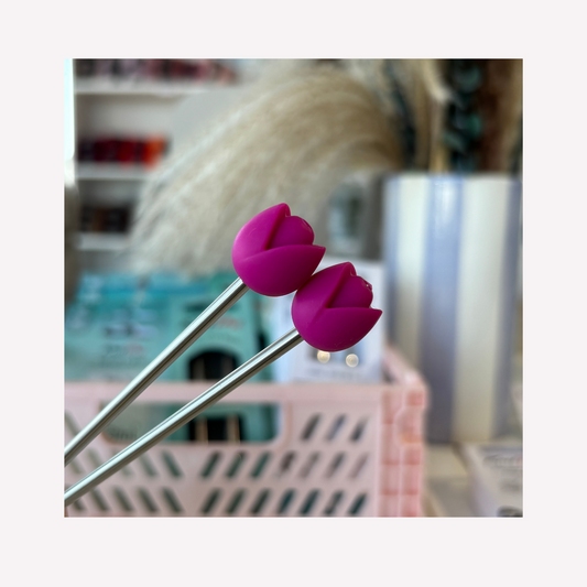 Embout d'aiguille - Tulipe fuschia