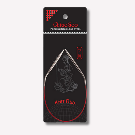 Aiguilles mini circulaires fixes red 30cm - ChiaoGoo