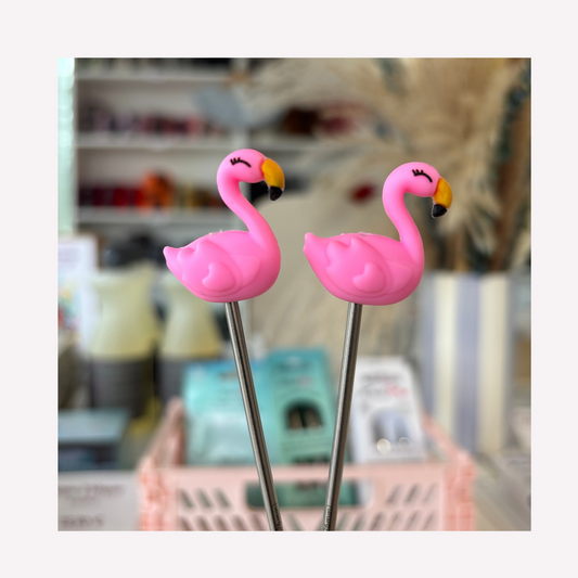 Embout d'aiguille - Flamants Roses