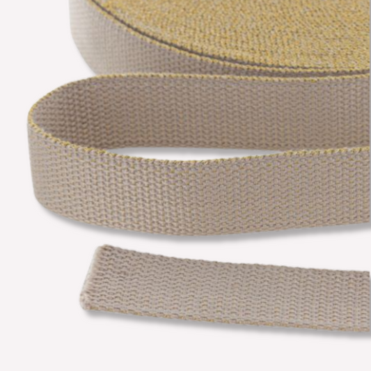 Sangle 30 mm - Beige / Or