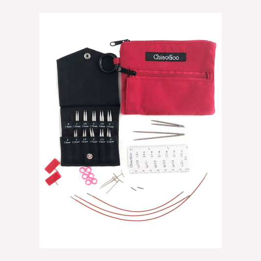 Kit d´aiguilles à tricoter circulaires Shorties Mini ChiaoGoo