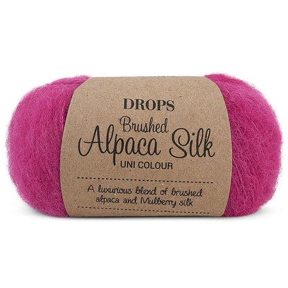 Drops Brushed Alpaca Silk - 18 Rose cerise