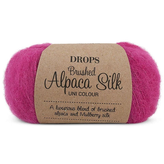 Drops Brushed Alpaca Silk - 18 Rose cerise