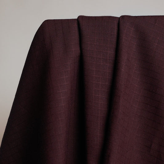 Lin Viscose "Little Tile Crispy Brownie" - Atelier Brunette